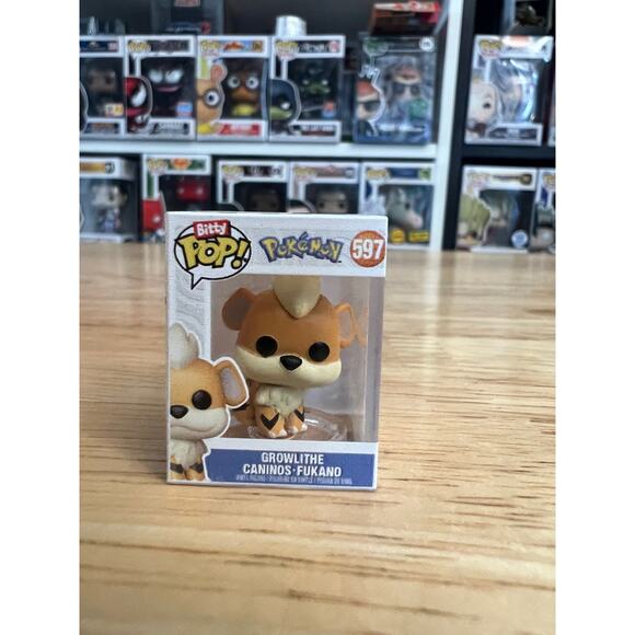 BITTY Growlithe Pokemon Funko Pop #597 Pokémon Vinyl Figure TCG Niantic Fire - Picture 1 of 6